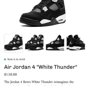 Jordan Black and White Sneakers Classic Design